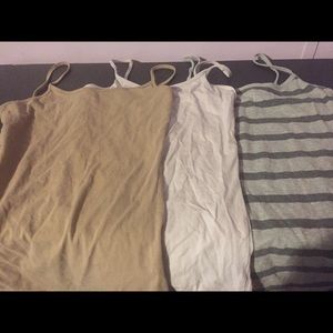 Set of Three Scope Neck Tank Top